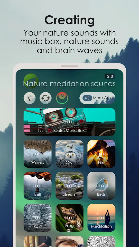 Nature meditation sound | Indus Appstore | Screenshot