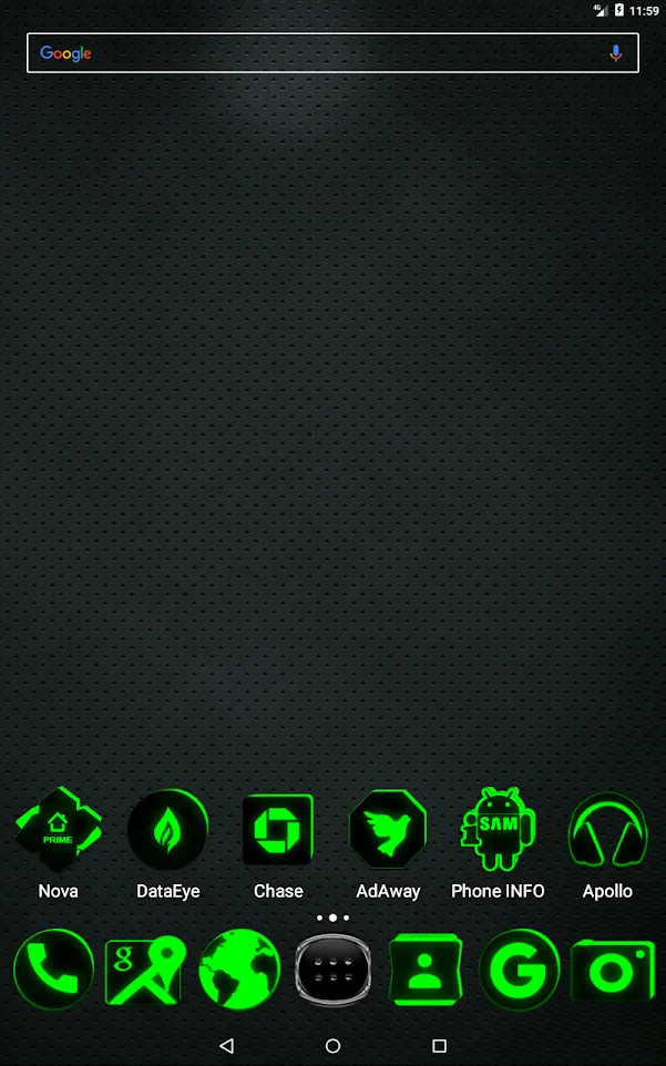 Flat Black and Green IconPack | Indus Appstore | Screenshot