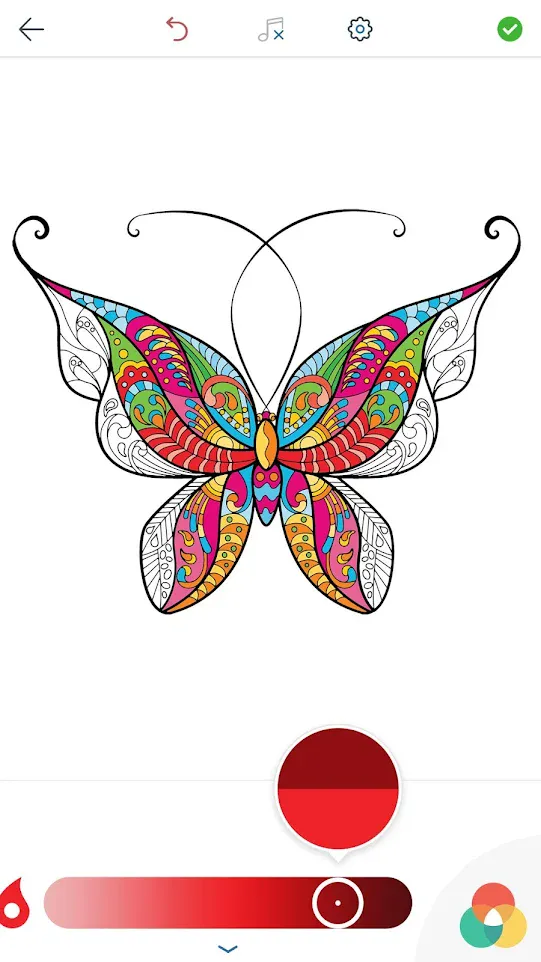 Adult Butterfly Coloring Pages | Indus Appstore | Screenshot