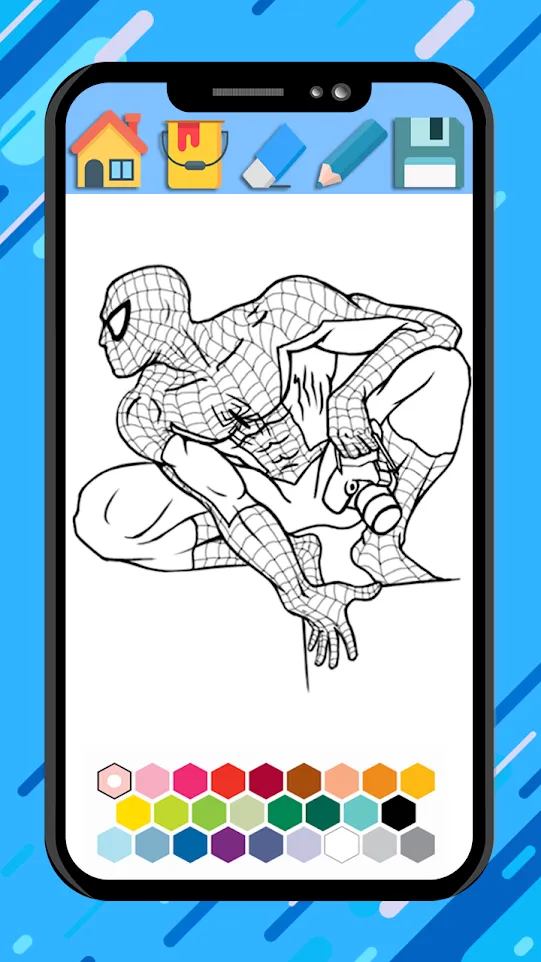 Spider super hero coloring man | Indus Appstore | Screenshot