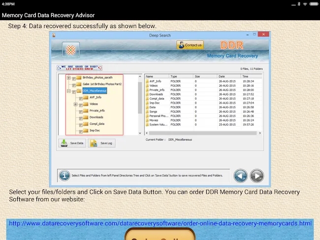 Memory Card Data Recovery Help | Indus Appstore | Screenshot