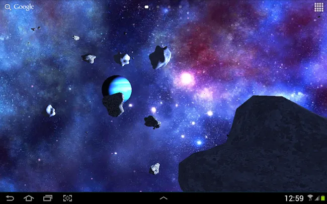 Asteroids 3D live wallpaper | Indus Appstore | Screenshot