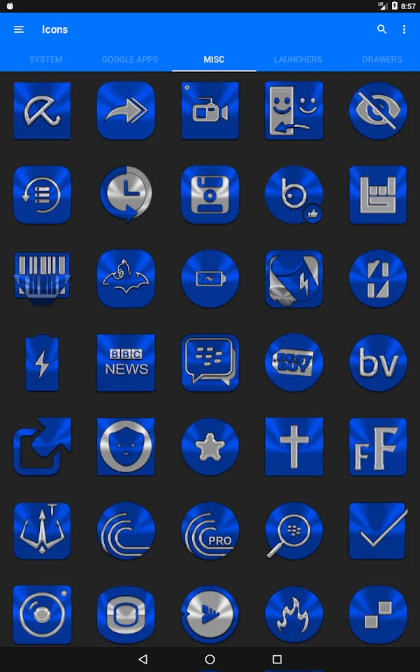 Blue Icon Pack | Indus Appstore | Screenshot