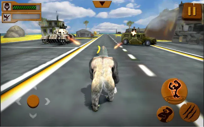 Angry Gorilla City Attack | Indus Appstore | Screenshot