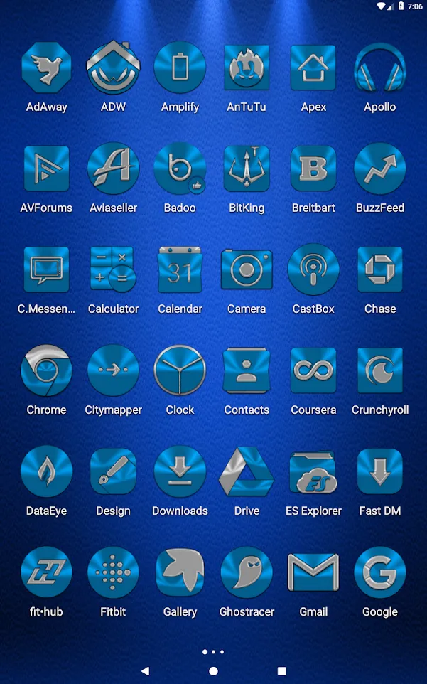 Light Blue Icon Pack | Indus Appstore | Screenshot