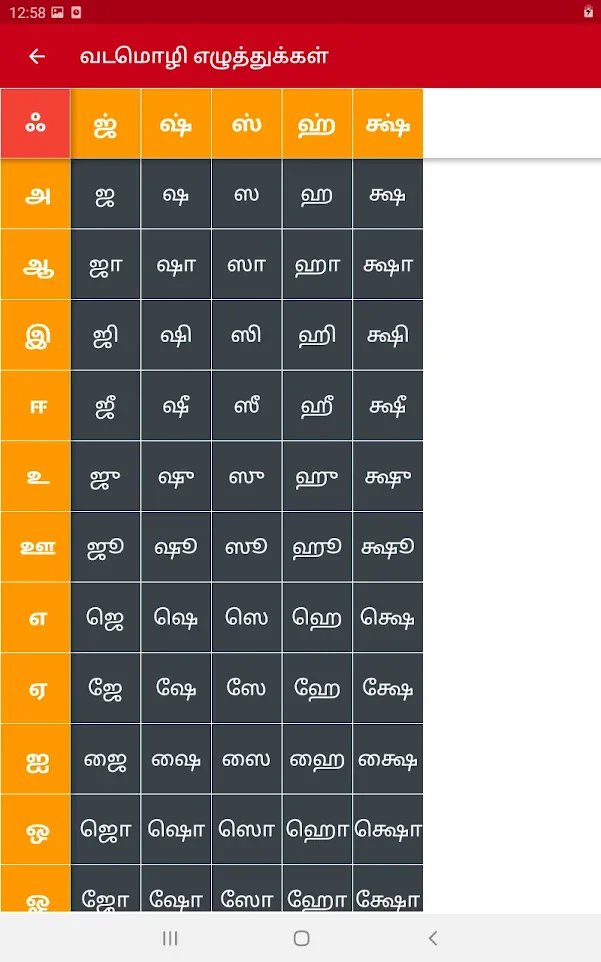 Write Tamil Letters | Indus Appstore | Screenshot