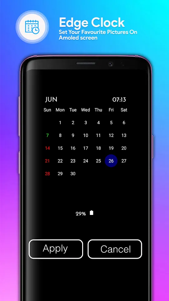 Always on Display Clock Faces | Indus Appstore | Screenshot