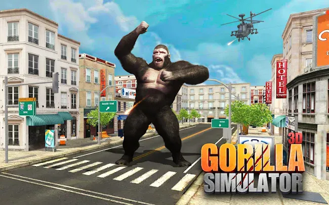 Angry Gorilla City Attack | Indus Appstore | Screenshot