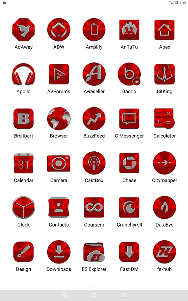 Red Icon Pack | Indus Appstore | Screenshot