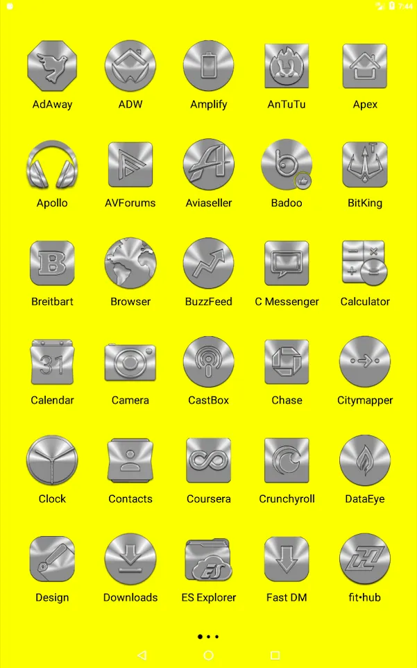 Silver and Chrome Icon Pack | Indus Appstore | Screenshot