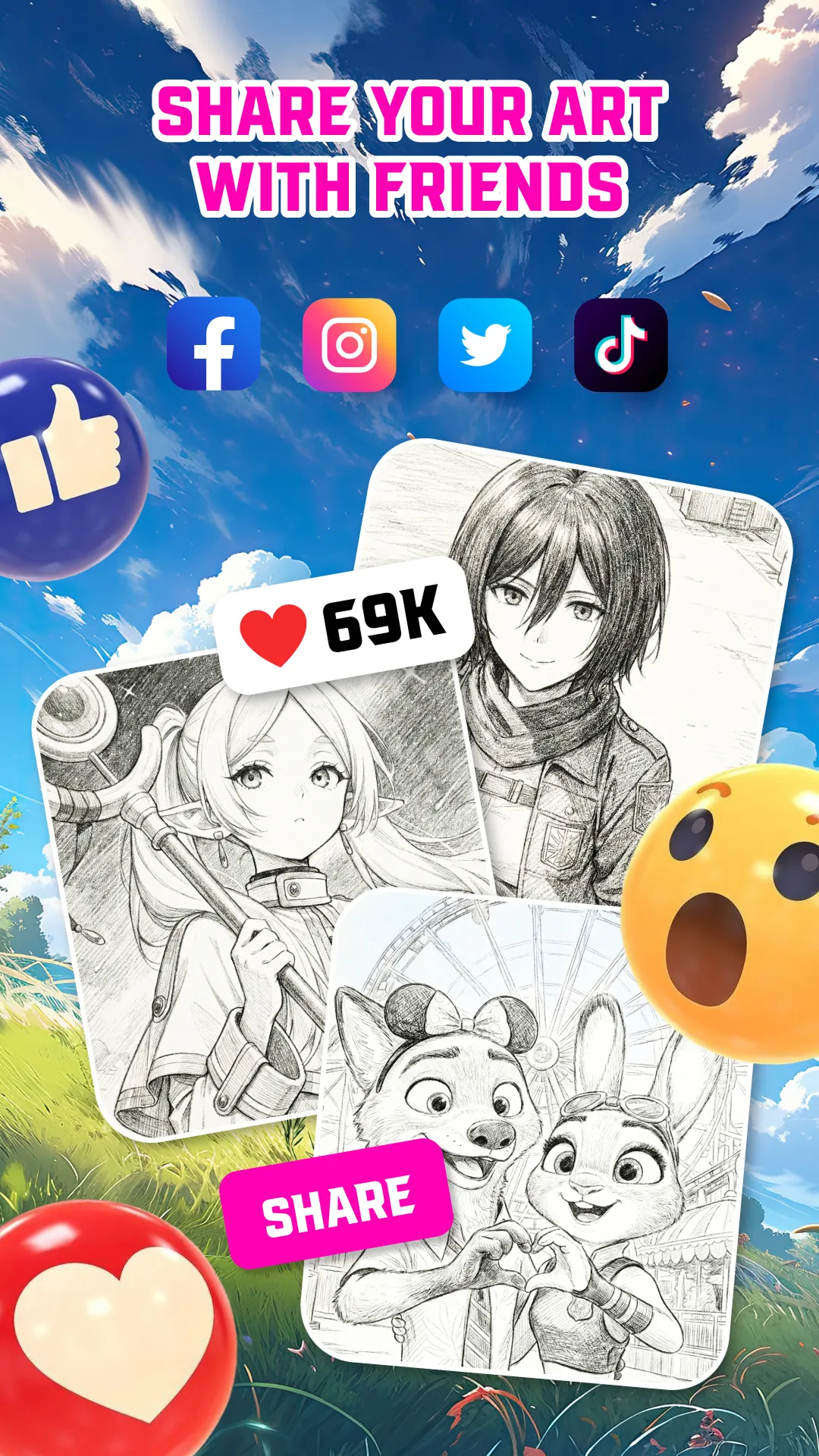 Draw Anime - AR Tracing App | Indus Appstore | Screenshot