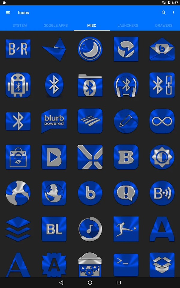 Blue Icon Pack | Indus Appstore | Screenshot