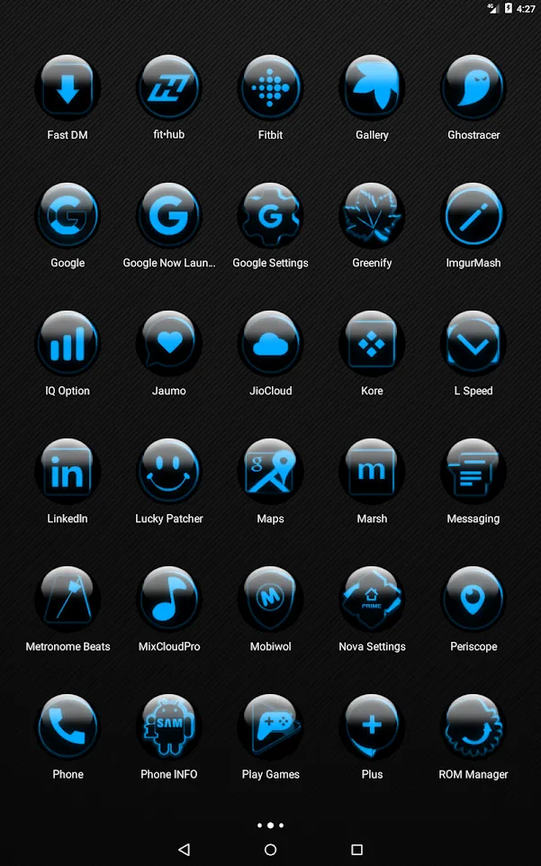 Blue Glass Orb Icon Pack | Indus Appstore | Screenshot