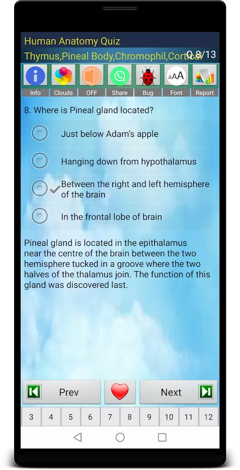 Human Anatomy Quiz | Indus Appstore | Screenshot