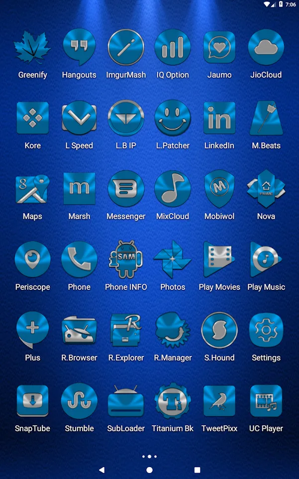 Light Blue Icon Pack | Indus Appstore | Screenshot