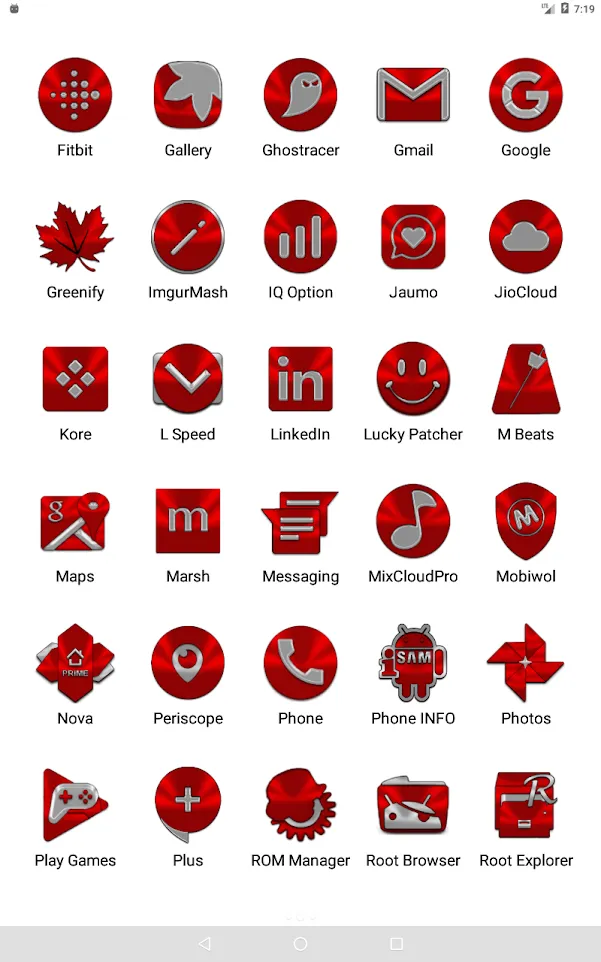 Red Icon Pack | Indus Appstore | Screenshot