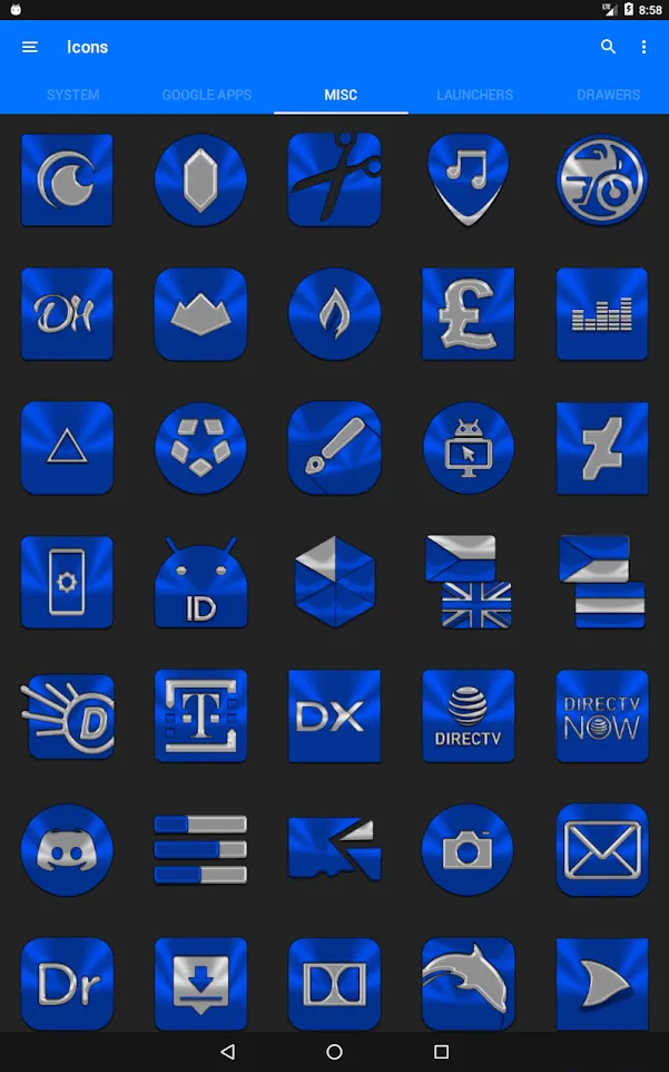 Blue Icon Pack | Indus Appstore | Screenshot