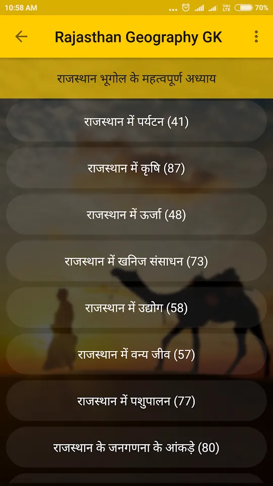 Rajasthan Geography GK | Indus Appstore | Screenshot