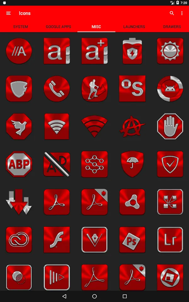 Red Icon Pack | Indus Appstore | Screenshot