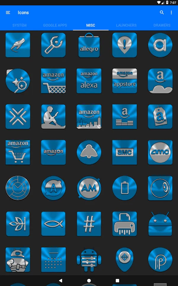 Light Blue Icon Pack | Indus Appstore | Screenshot