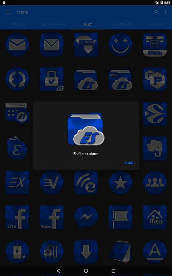 Blue Icon Pack | Indus Appstore | Screenshot