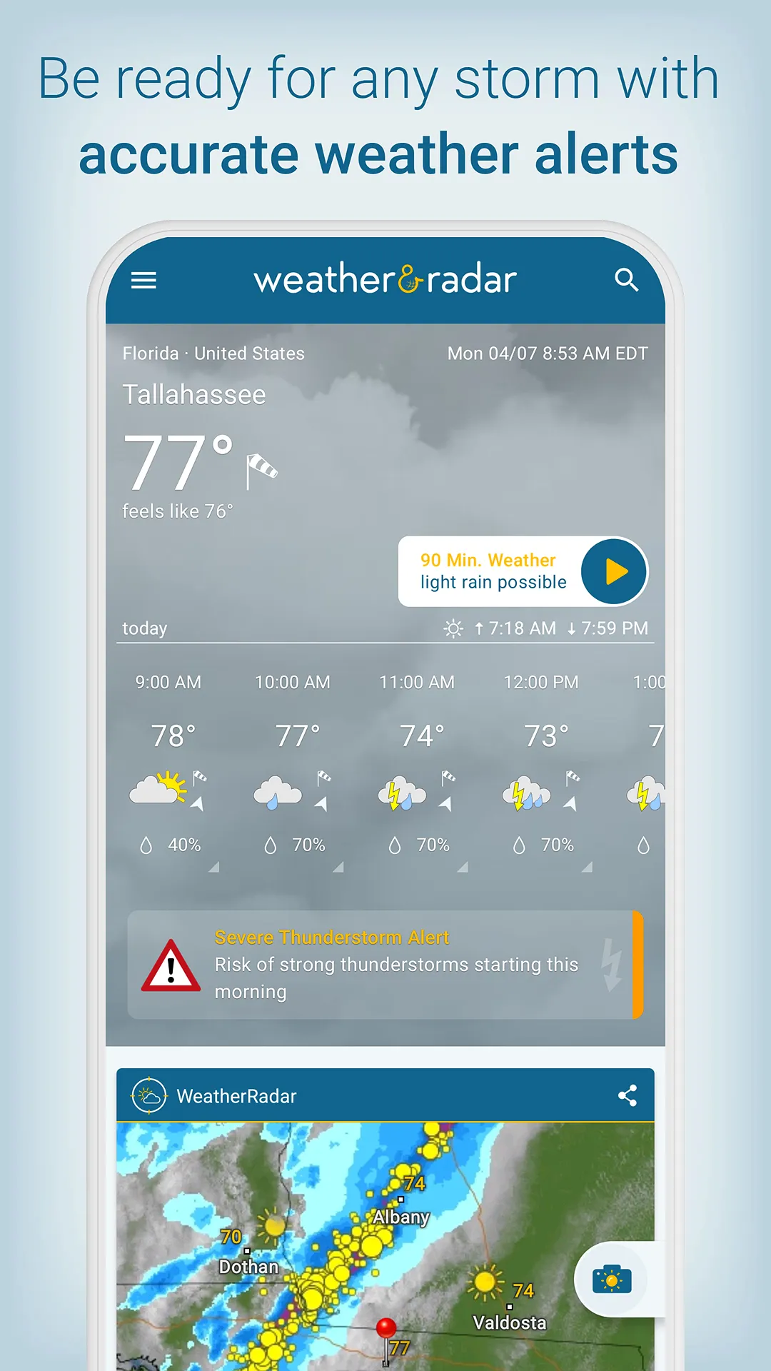 Weather & Radar - Storm radar | Indus Appstore | Screenshot