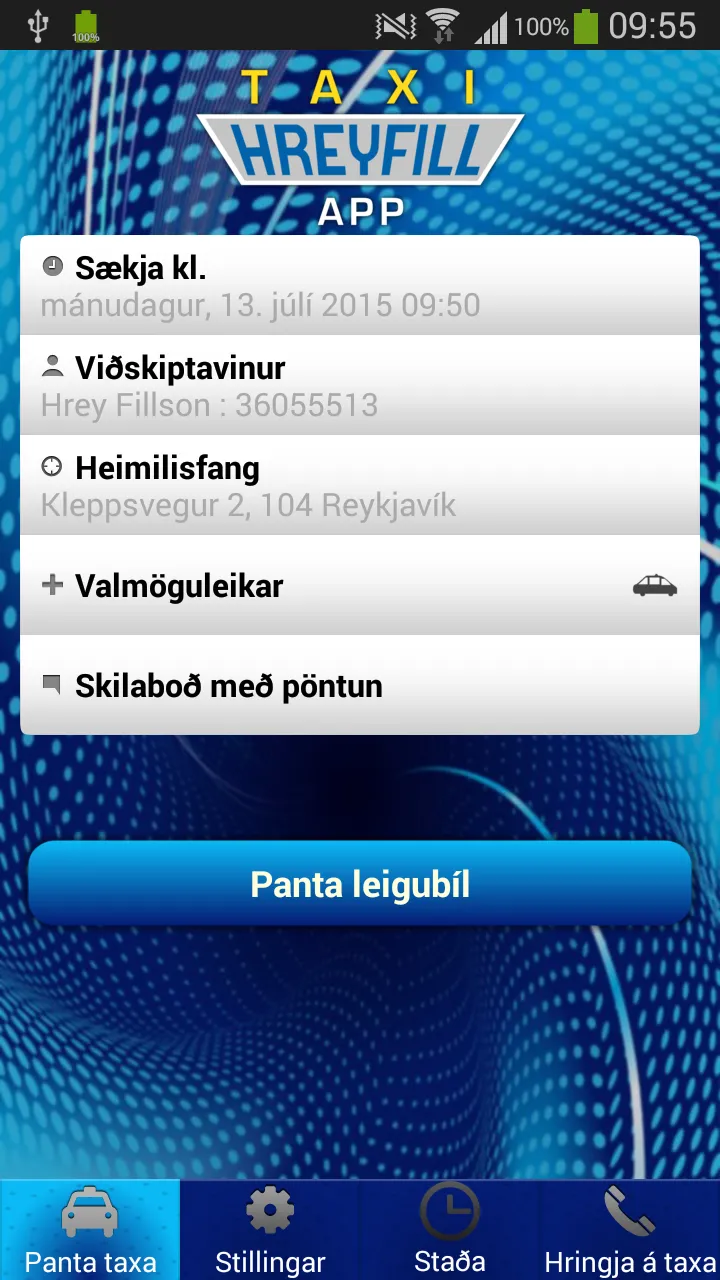 Taxi Hreyfill (old) | Indus Appstore | Screenshot