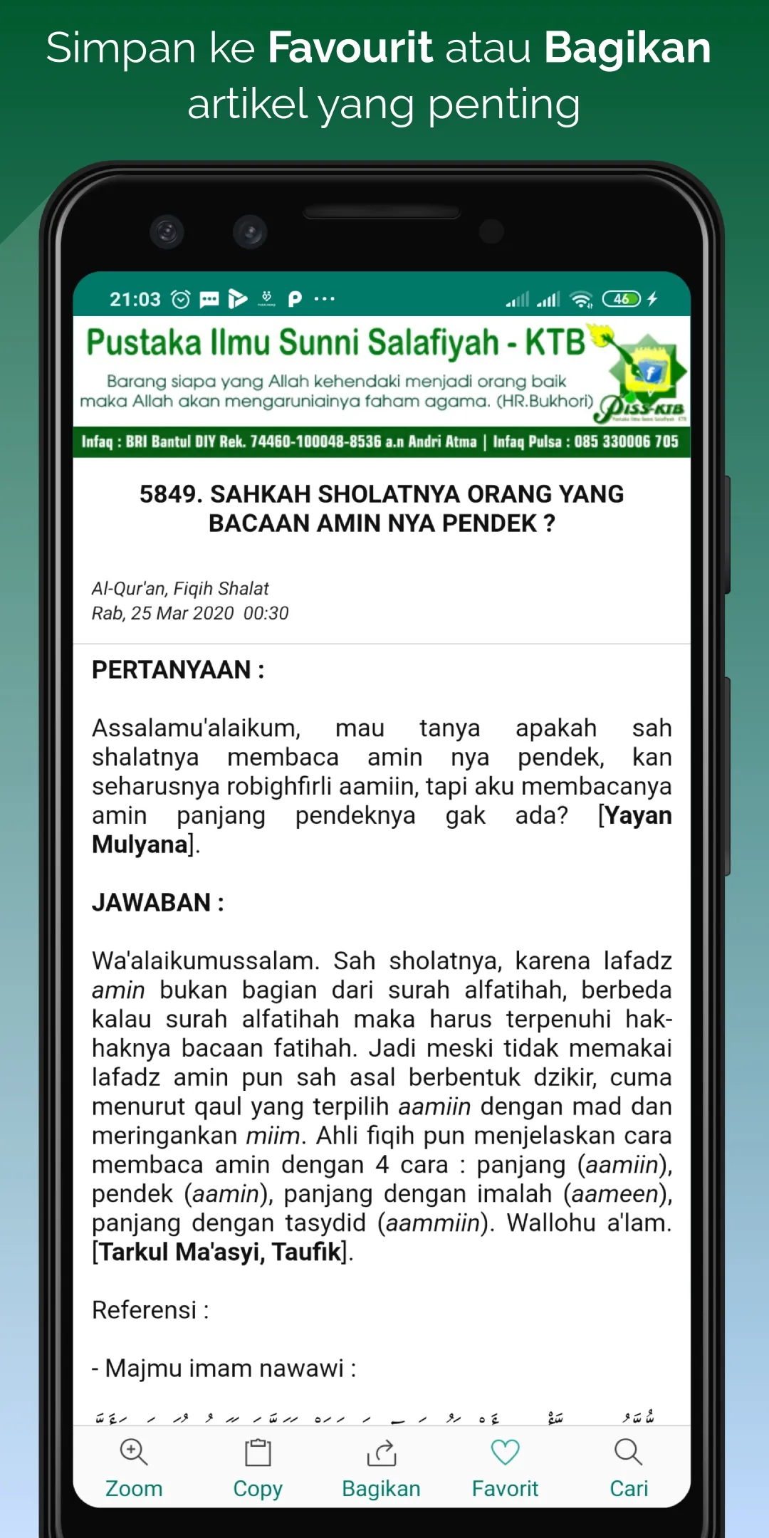 Ustadz Menjawab (Online) | Indus Appstore | Screenshot