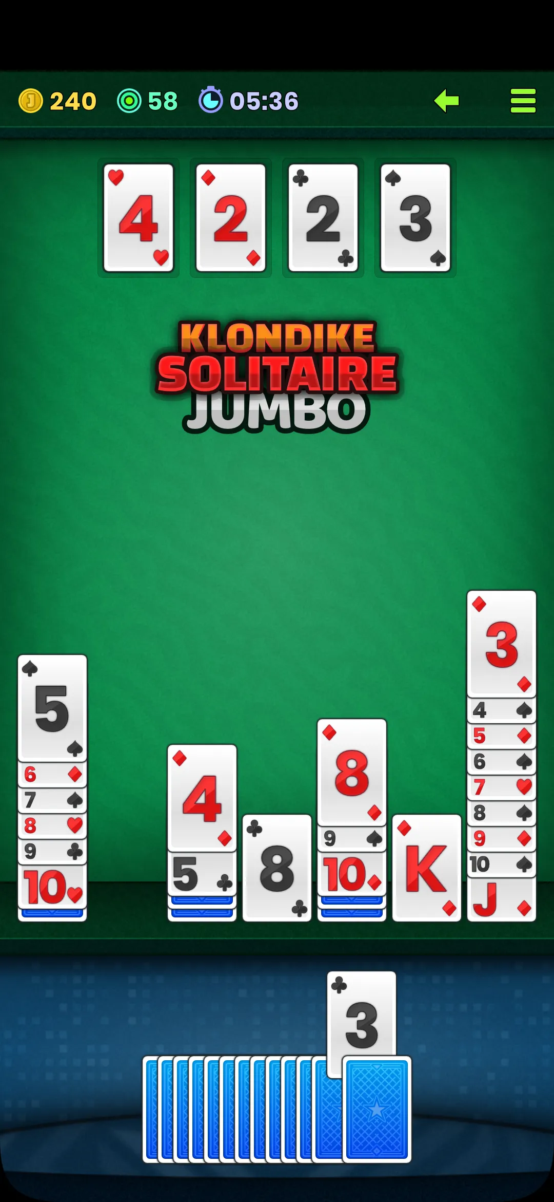 Solitaire Jumbo (Klondike) | Indus Appstore | Screenshot