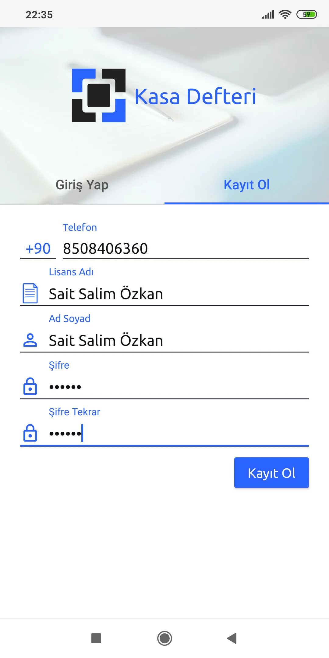 Online Kasa Defteri | Indus Appstore | Screenshot