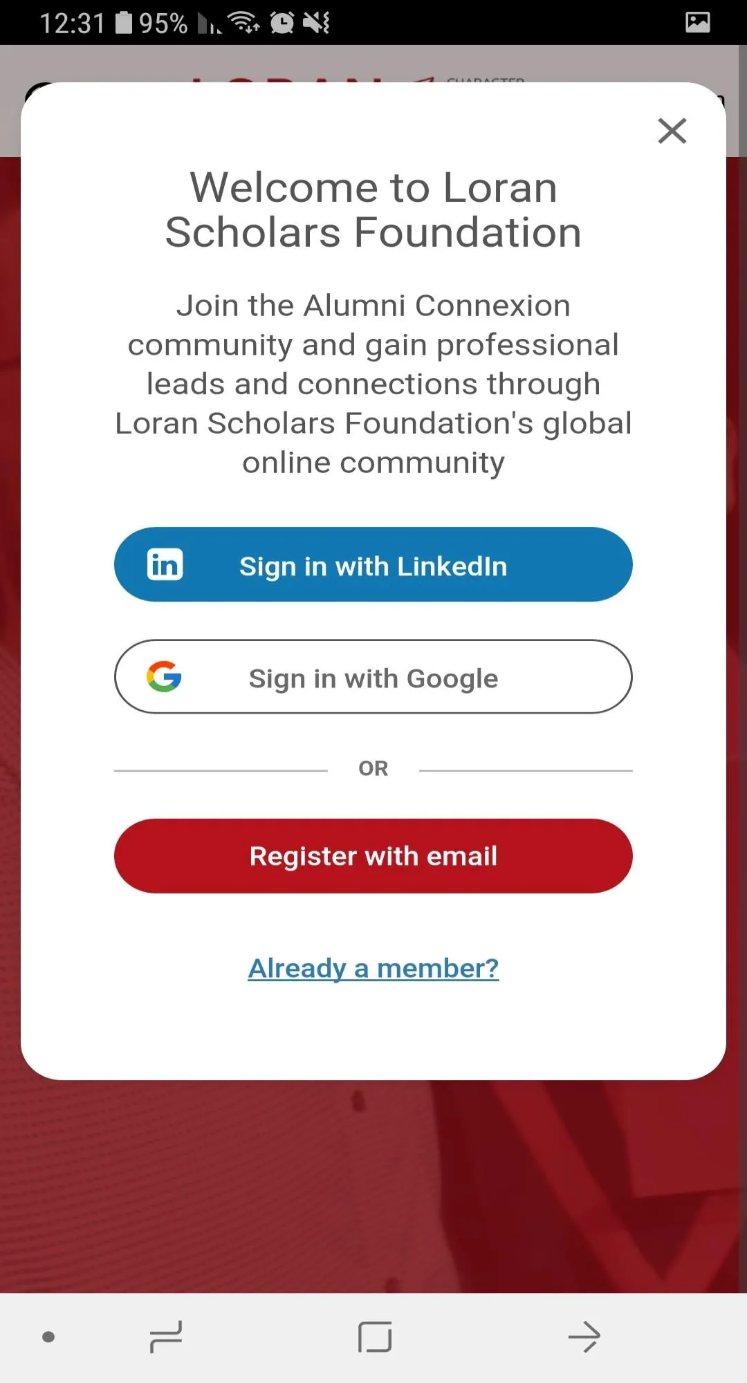 Loran Alumni | Indus Appstore | Screenshot