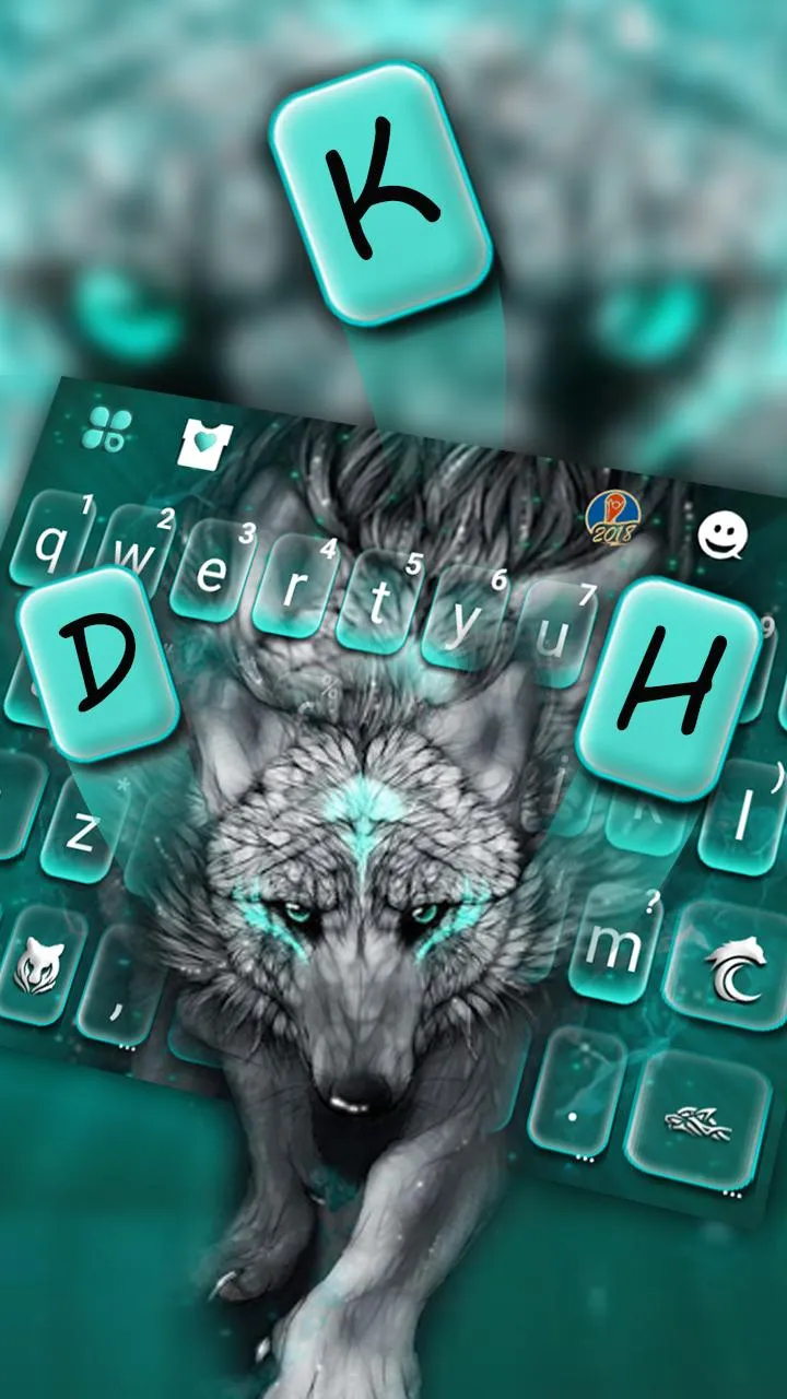 Cool Wolf Keyboard Theme | Indus Appstore | Screenshot