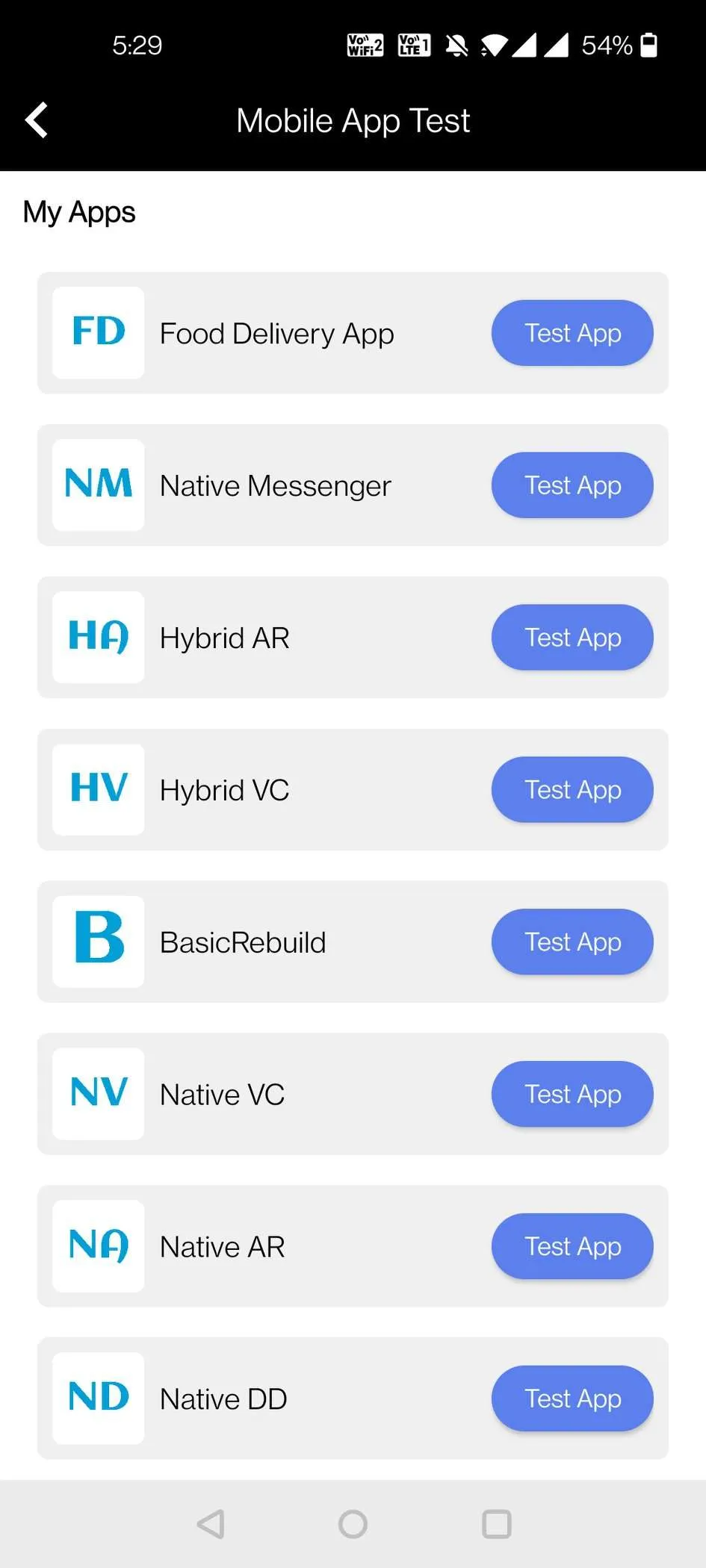 Test Lab App | Indus Appstore | Screenshot