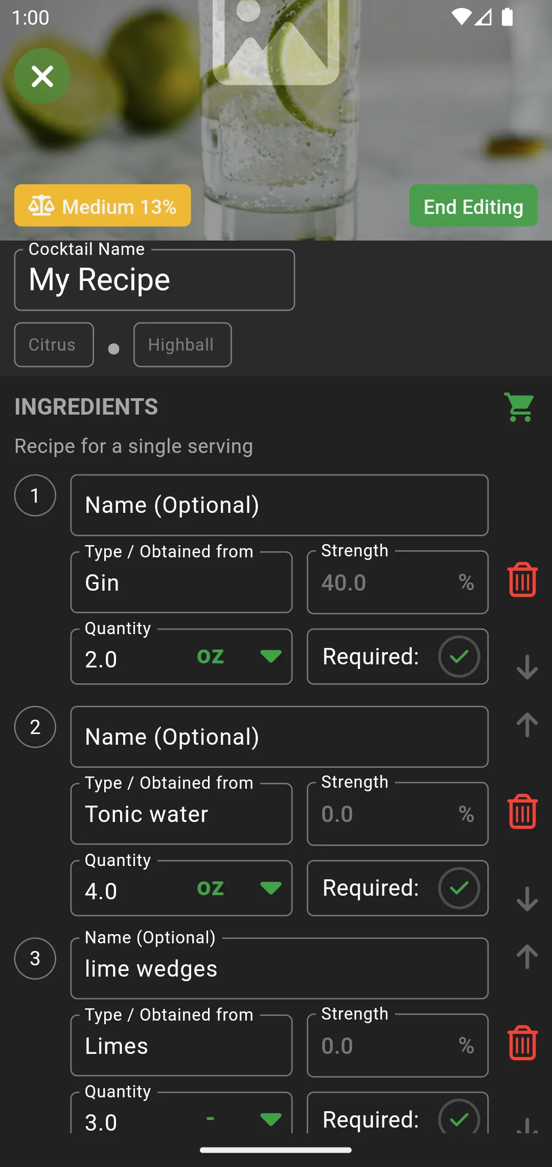 Cocktail Hobbyist - Recipes | Indus Appstore | Screenshot