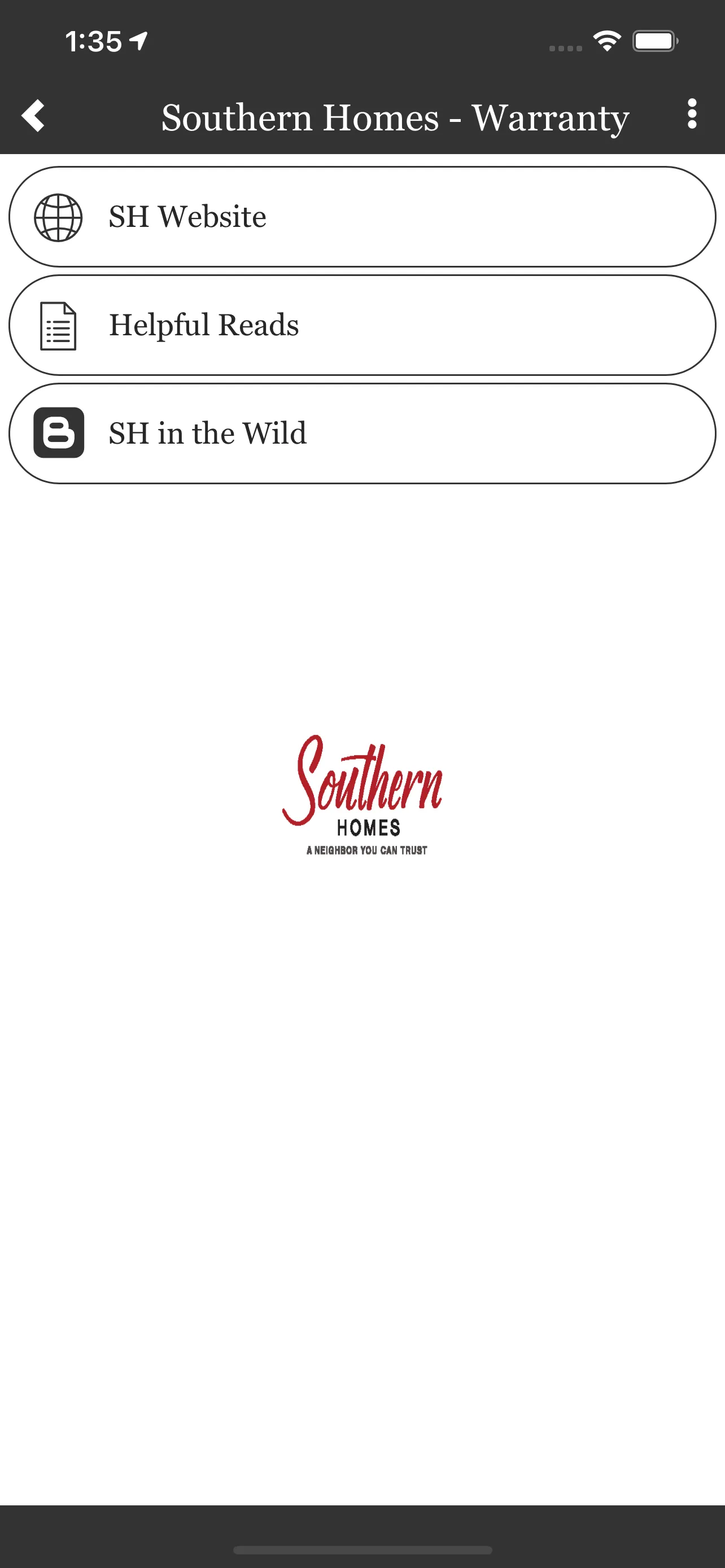 Southern Homes - Warranty | Indus Appstore | Screenshot