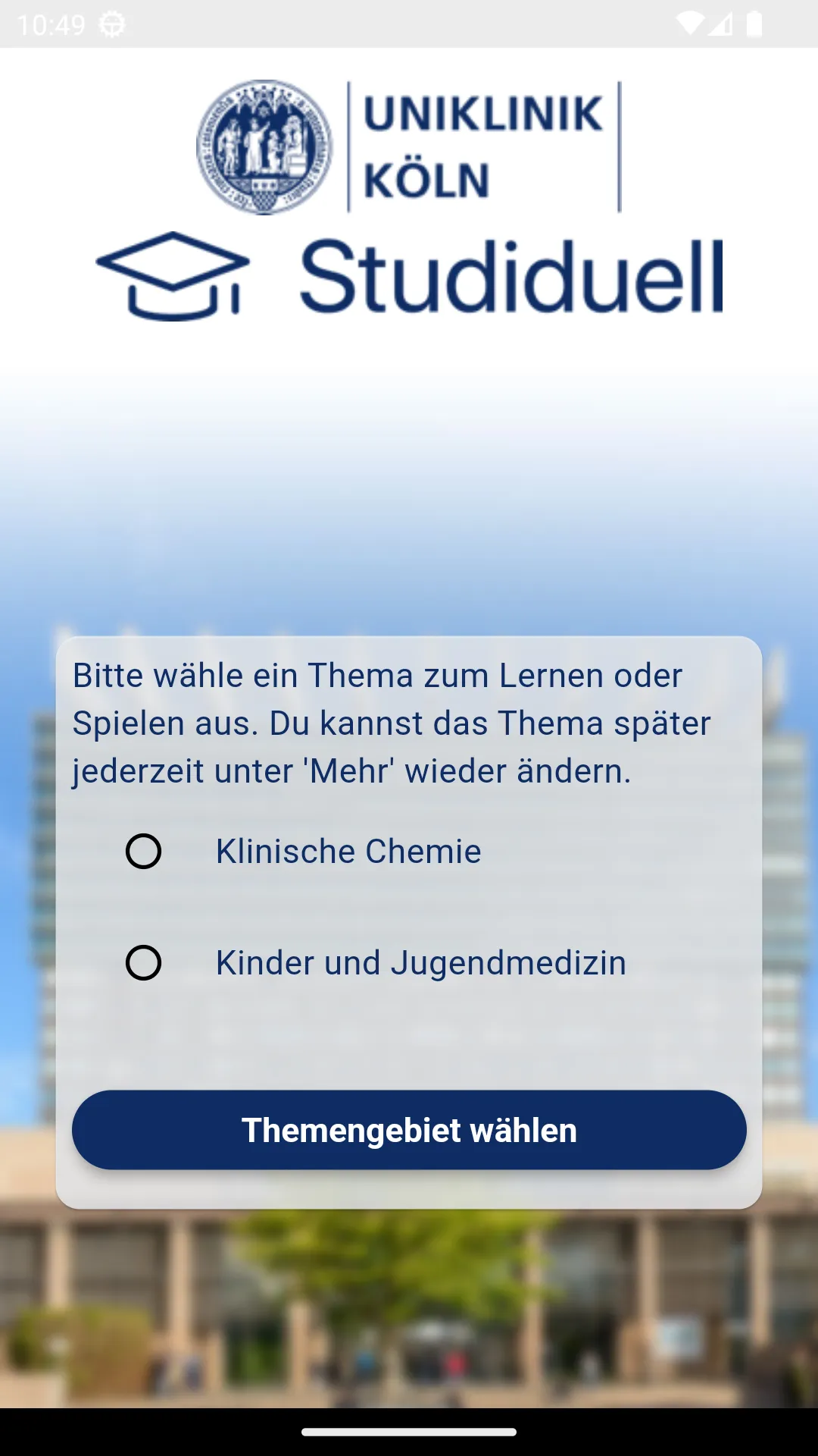 Studiduell - Uniklinik Köln | Indus Appstore | Screenshot
