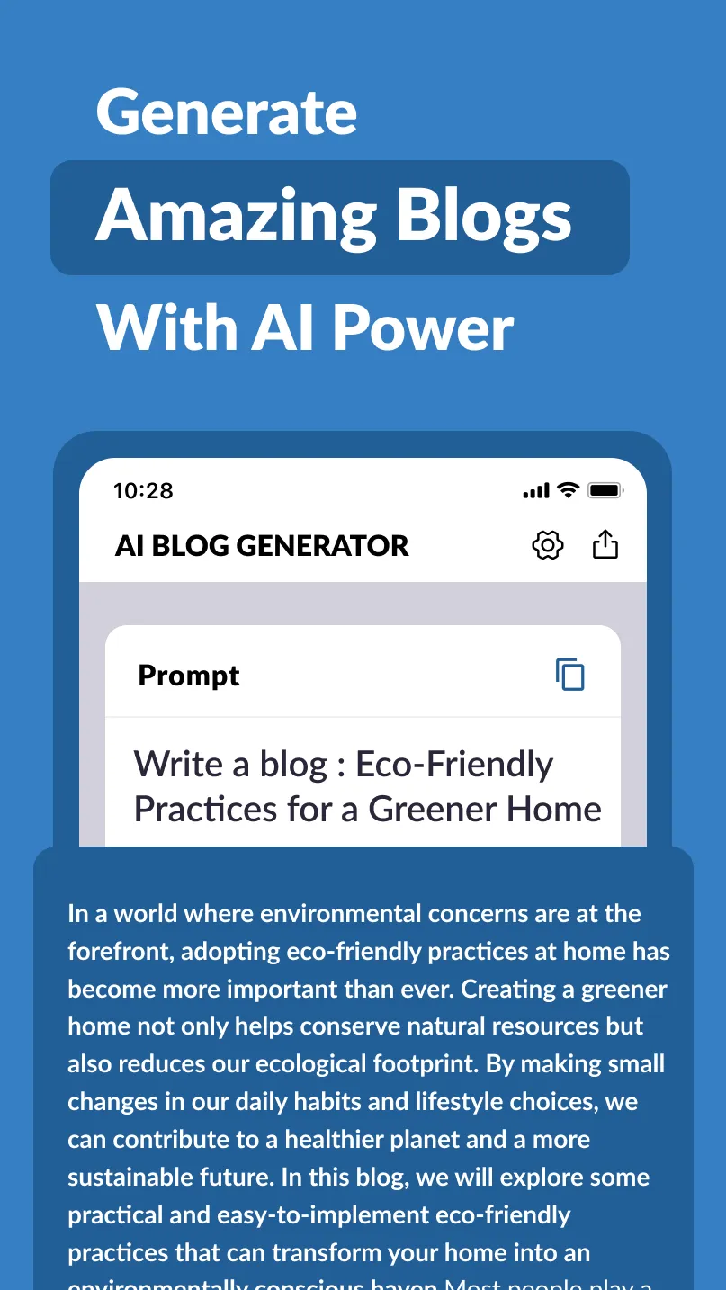 AI Blog Post Generator | Indus Appstore | Screenshot