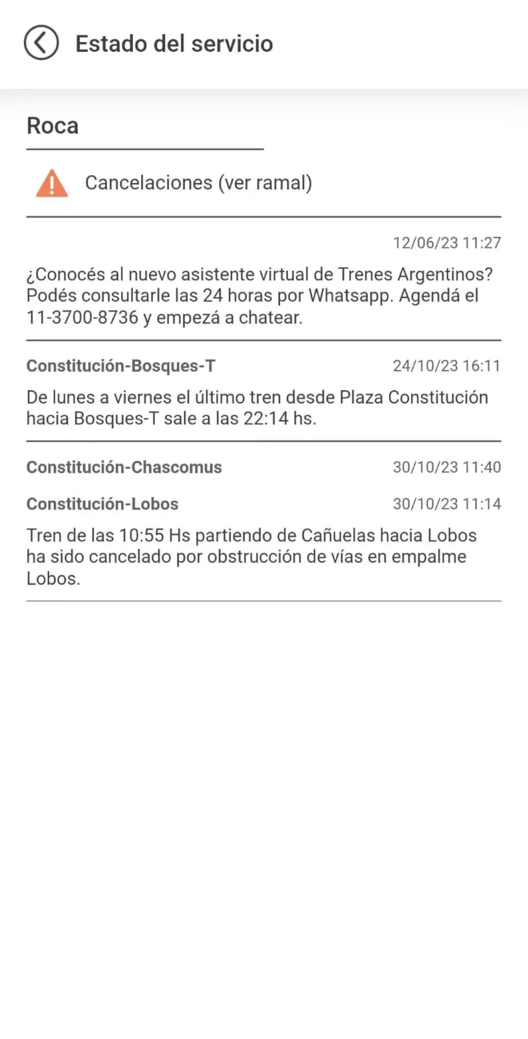 Trenes Argentinos | Indus Appstore | Screenshot