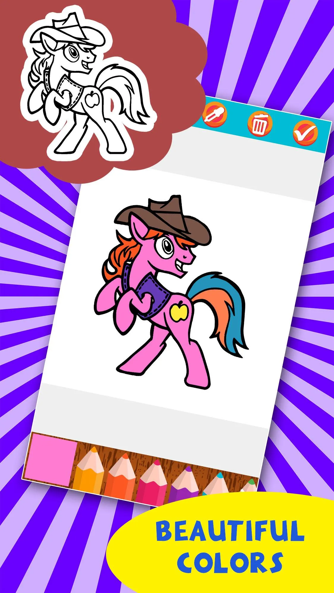 My Pony Game - Coloring Book | Indus Appstore | Screenshot