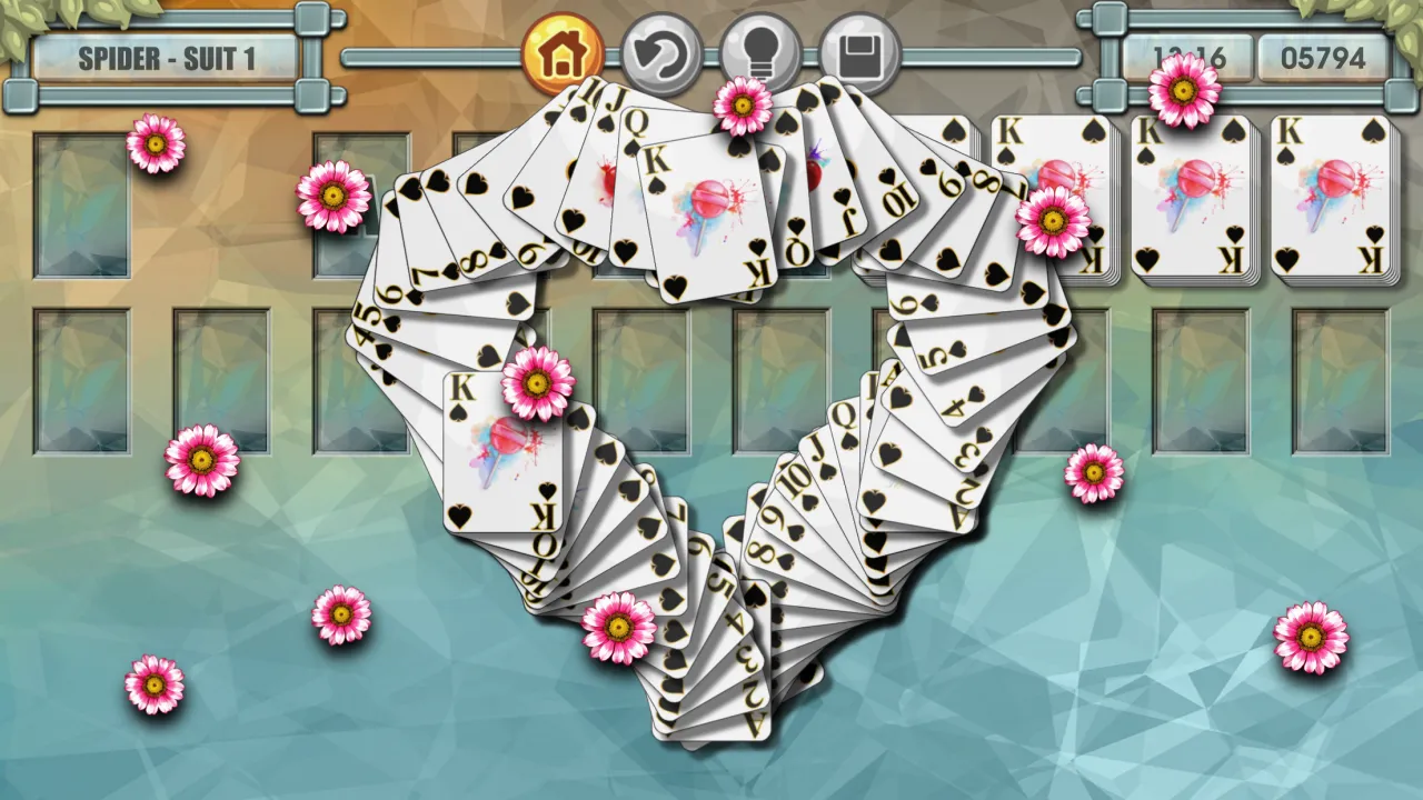 Spider Solitaire Hearts | Indus Appstore | Screenshot