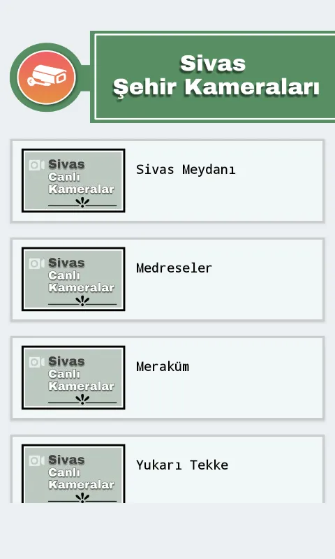 Sivas Şehir Kameraları | Indus Appstore | Screenshot