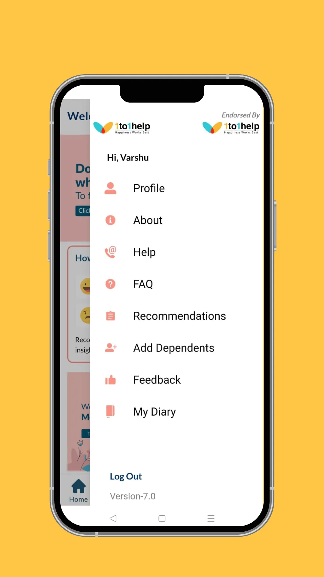 1to1help | Indus Appstore | Screenshot