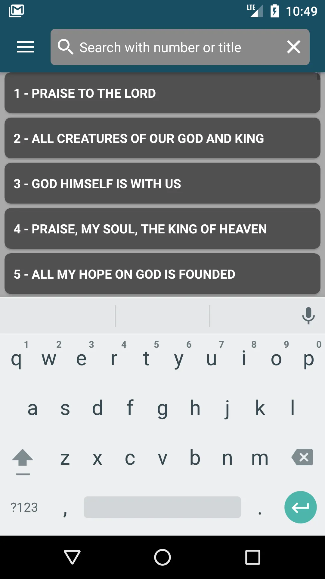 SDA Hymnal | Indus Appstore | Screenshot