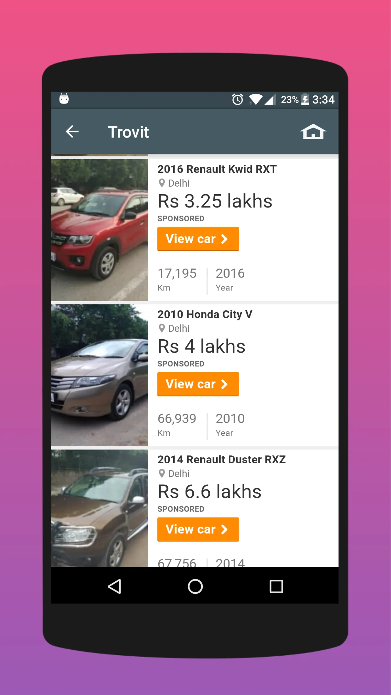 Used Car in Bangalore | Indus Appstore | Screenshot