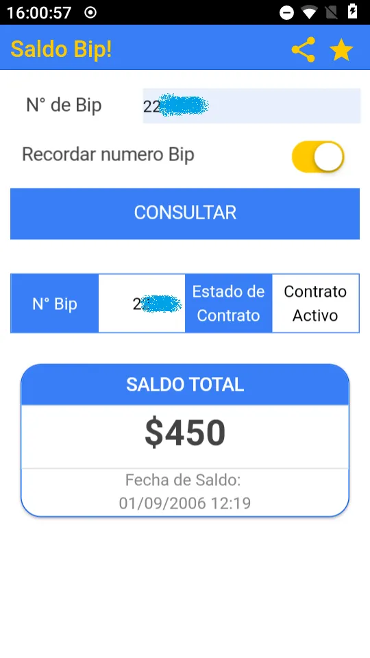 Saldo Bip! | Indus Appstore | Screenshot