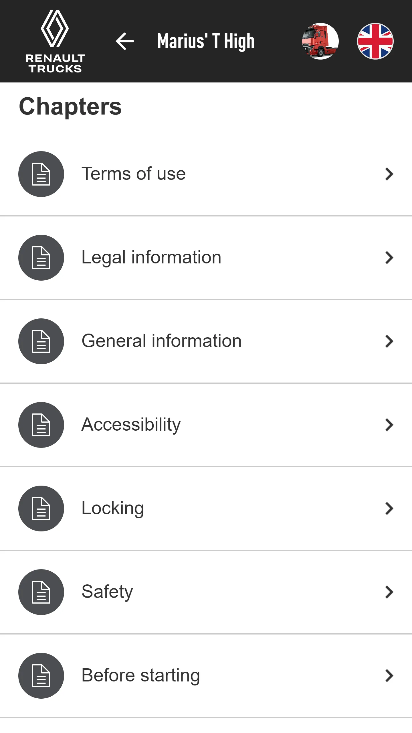 Driver Guide Renault Trucks | Indus Appstore | Screenshot
