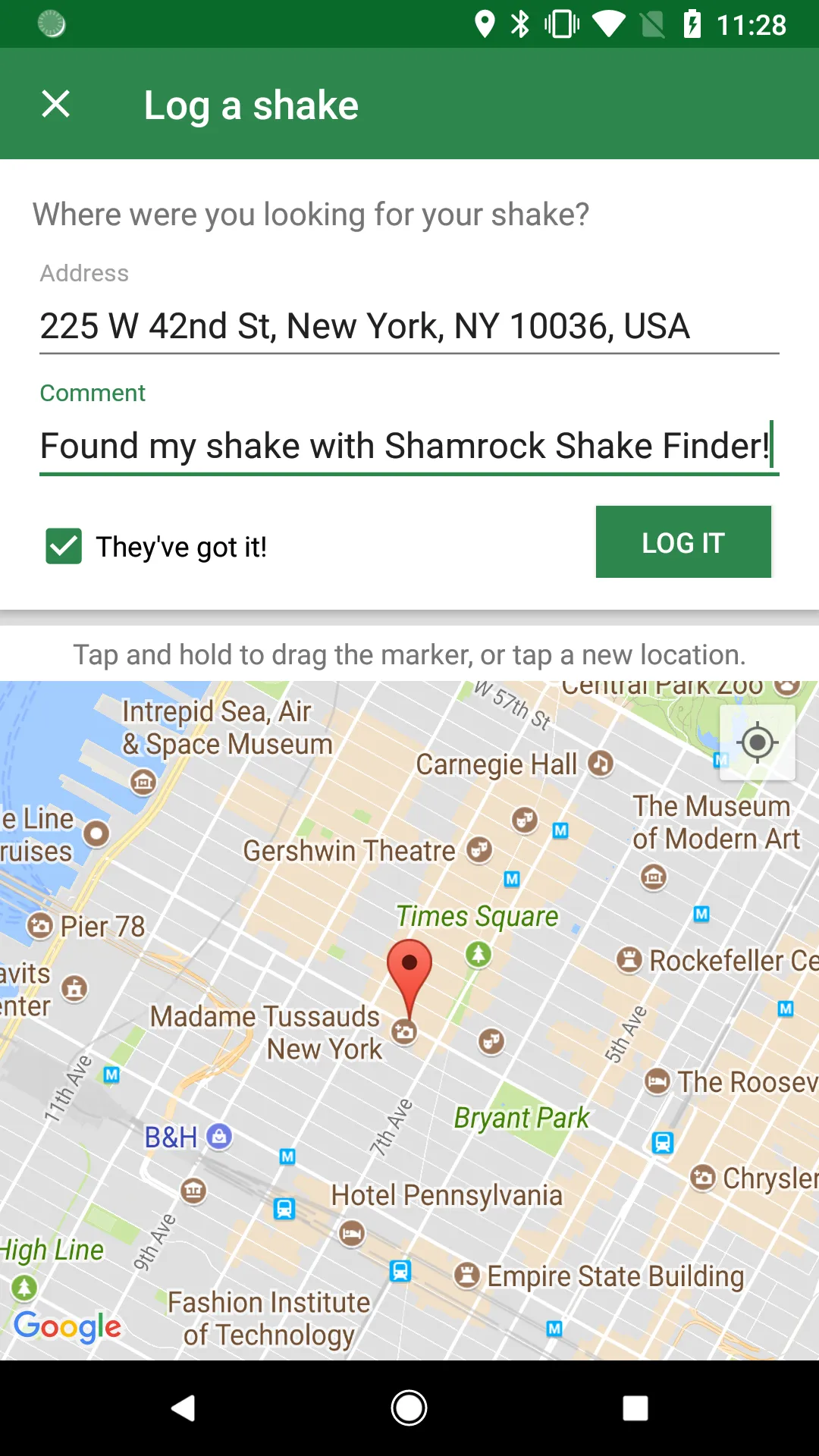 Shamrock Shake Finder | Indus Appstore | Screenshot