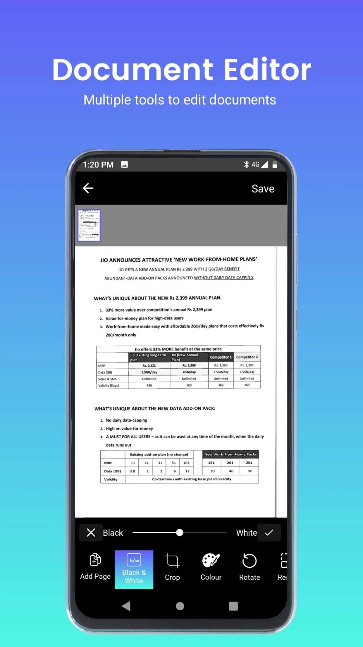 Gogone Scanner - PDF Creator | Indus Appstore | Screenshot