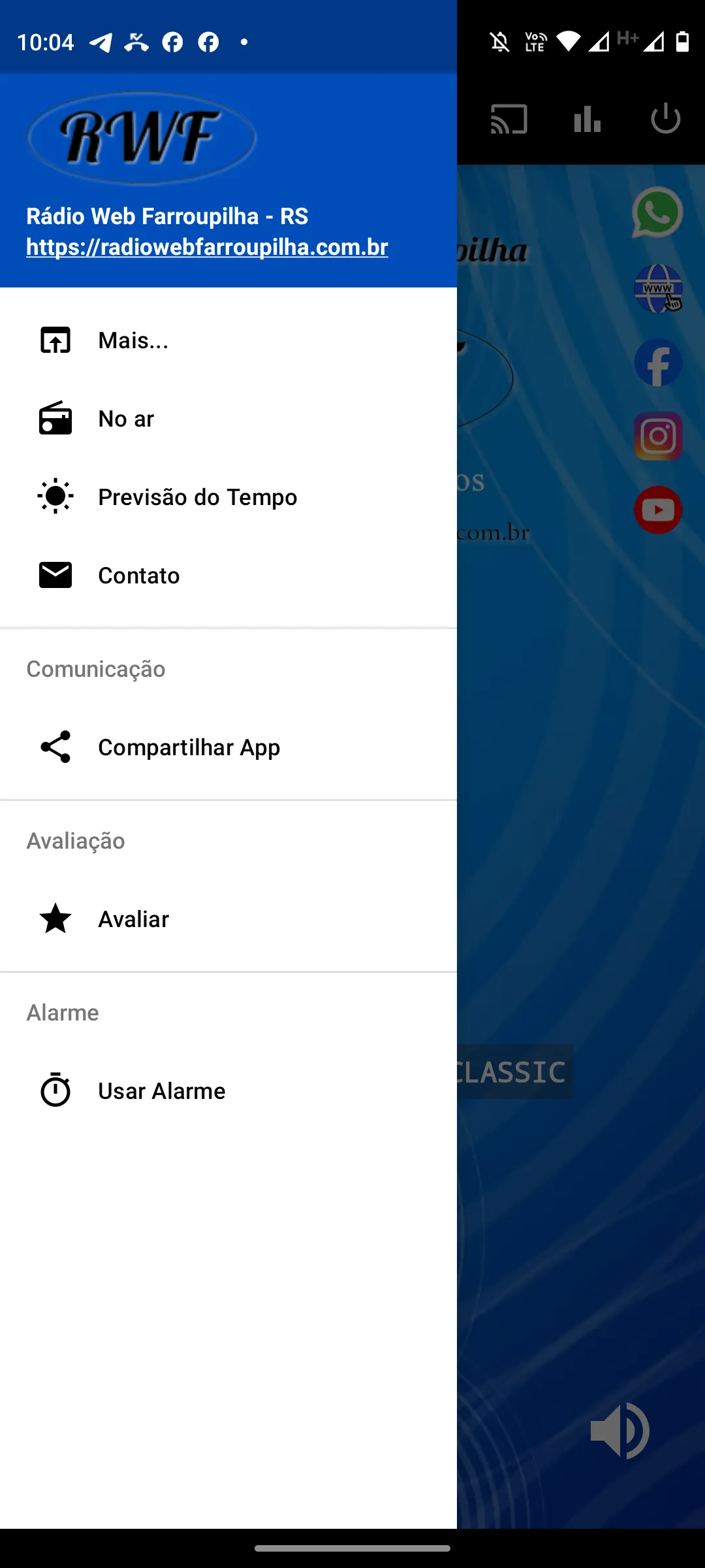 Rádio Web Farroupilha - RS | Indus Appstore | Screenshot