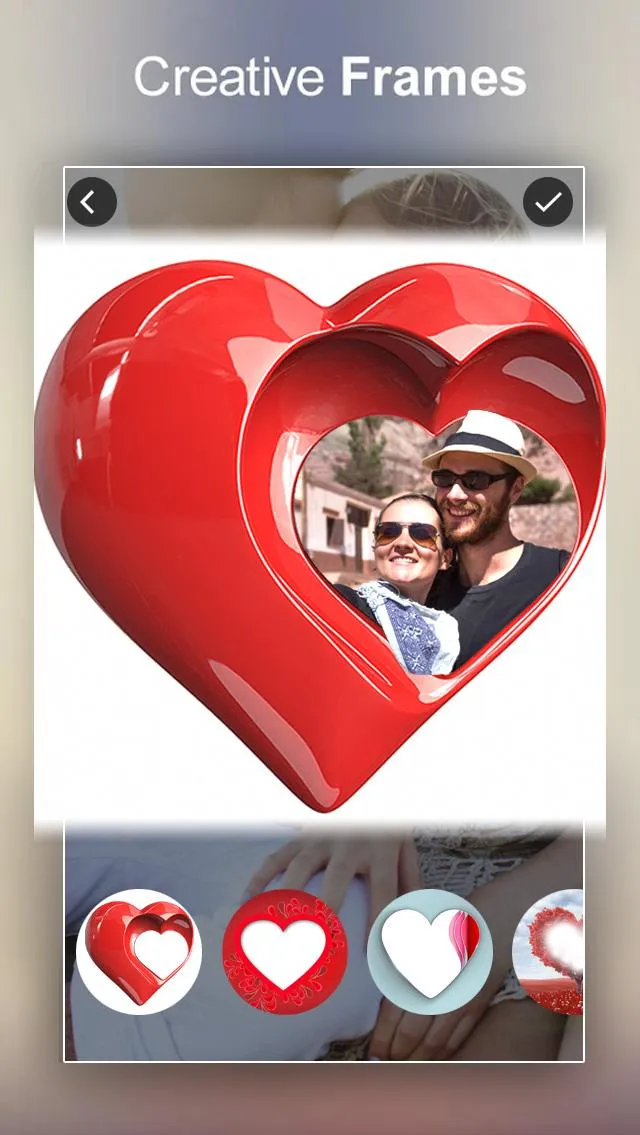 Valentine Day Photo Frame | Indus Appstore | Screenshot